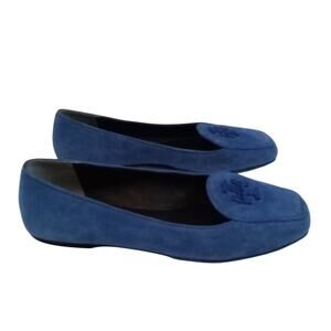 Tory Burch Georgia Suede Loafer Blue Size 6.5 Flats